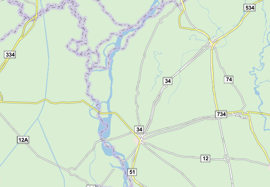 Kaart Plattegrond Mandawar