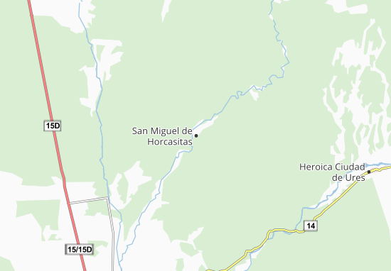 San Miguel de Horcasitas Map