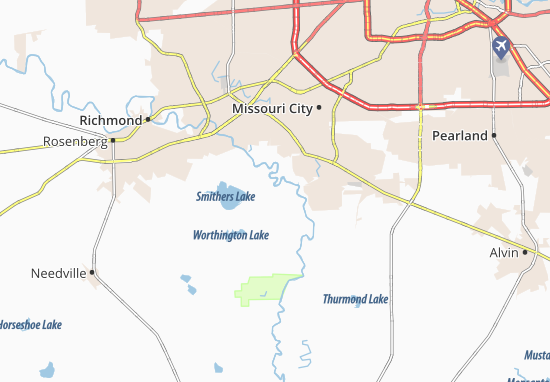 Karte Stadtplan Thompsons