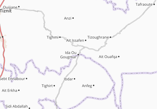 Karte Stadtplan Ida Ou Gougmar