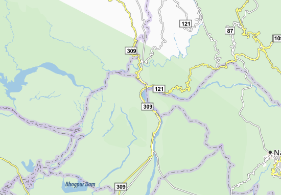 Mapa Dhangari