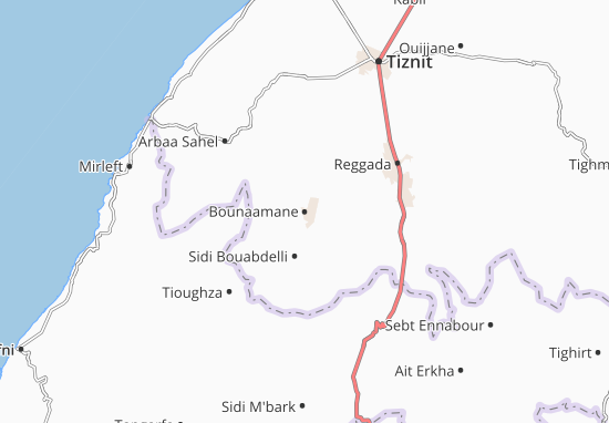 Karte Stadtplan Bounaamane