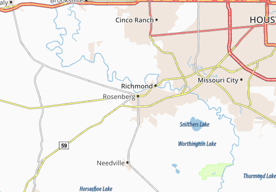 Karte Stadtplan Rosenberg