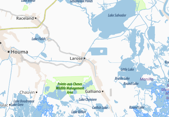 Kaart Plattegrond Larose