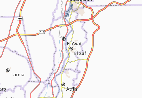 Karte Stadtplan El Saf