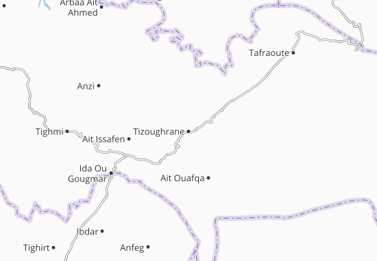 Karte Stadtplan Tizoughrane
