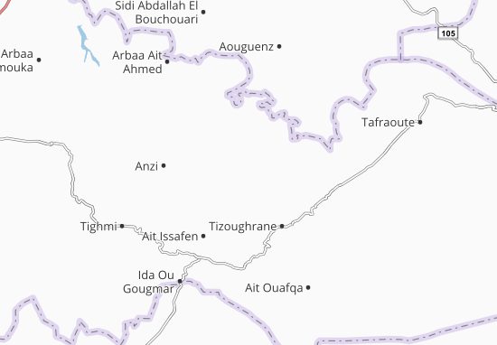 Karte Stadtplan Tafraout El Mouloud