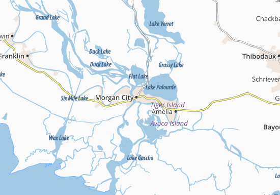 Mapa Morgan City