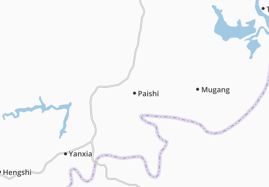 Karte Stadtplan Paishi