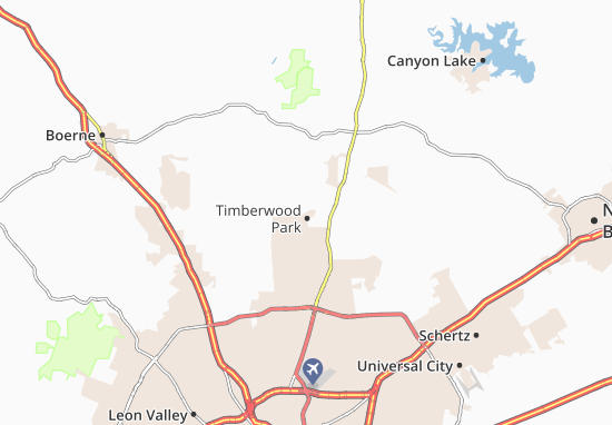 Karte Stadtplan Timberwood Park