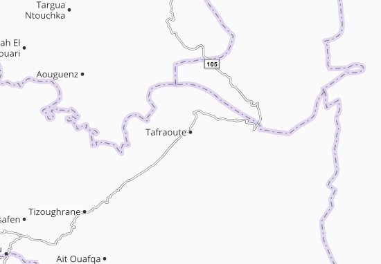 Karte Stadtplan Tafraoute