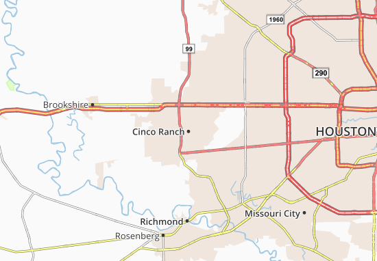 Mapa Cinco Ranch