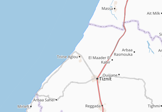 Tnine Aglou Map