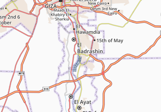 Karte Stadtplan Masaken El Tbin El Shabeya