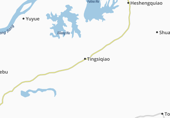 Mapa Tingsiqiao