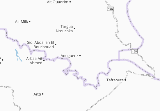 Karte Stadtplan Aouguenz