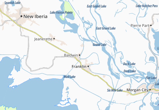 Karte Stadtplan Baldwin