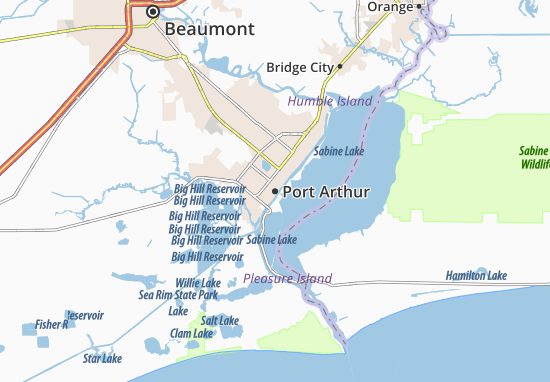 Karte Stadtplan Port Arthur