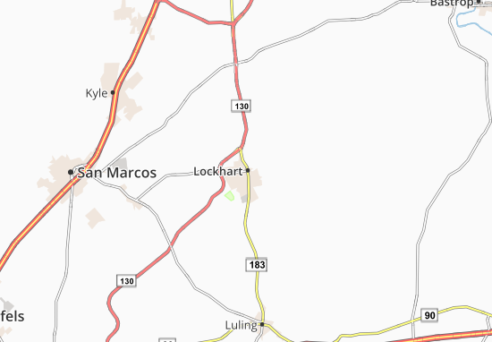 Karte Stadtplan Lockhart