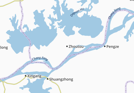 Mapa Zhoutou