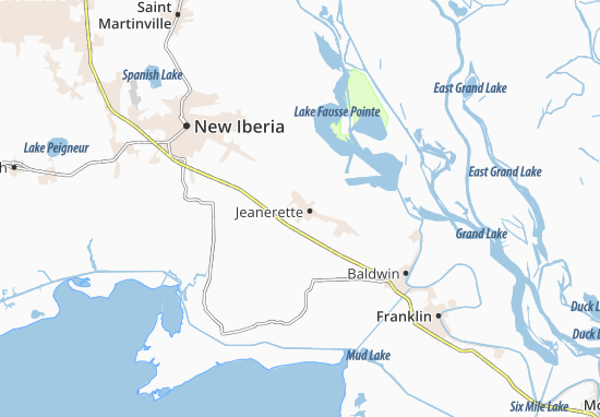 Jeanerette Map