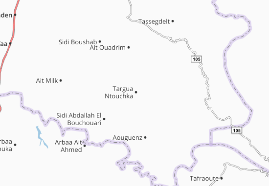 Mapa Targua Ntouchka