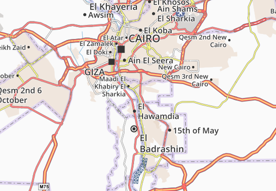 Karte Stadtplan Tora El Heet