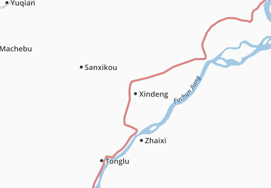 Karte Stadtplan Xindeng