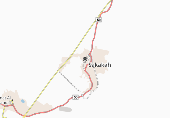 Sakakah Map