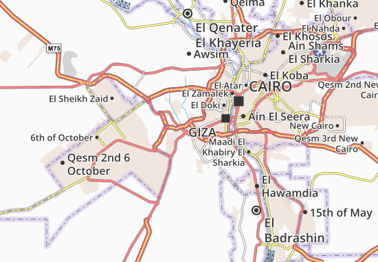 Karte Stadtplan Kafr Nassar