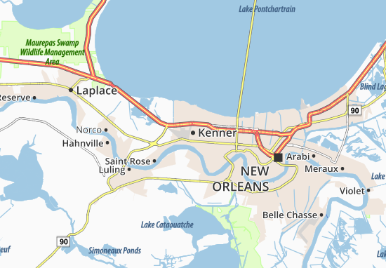 Kenner Map