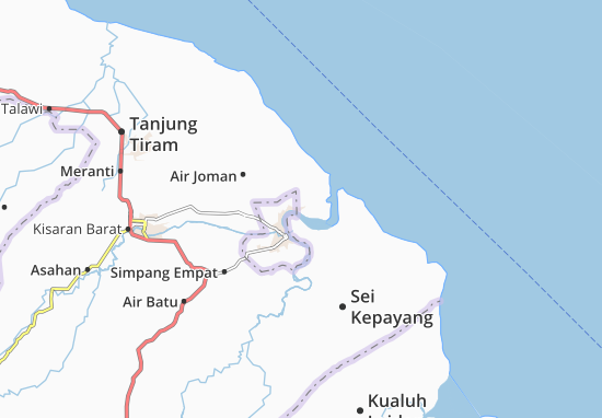Kaart Plattegrond Tanjung Balai