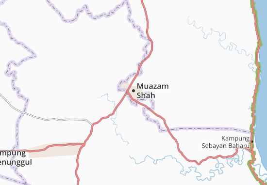 Karte Stadtplan Muazam Shah