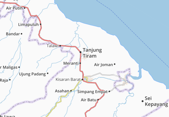 Karte Stadtplan Meranti