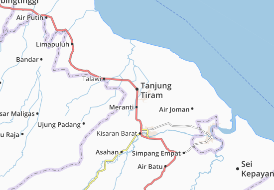 Kaart Plattegrond Tanjung Tiram