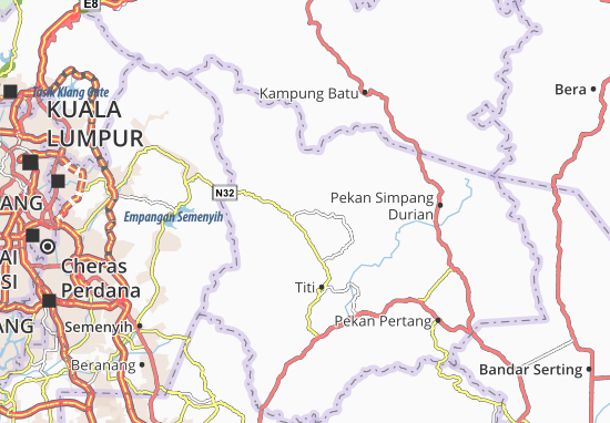 Karte Stadtplan Kampung Chennah