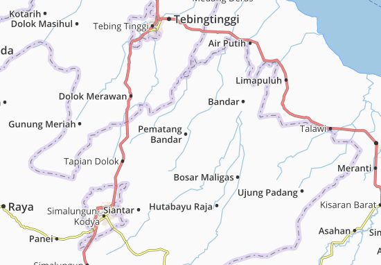 Kaart Plattegrond Pematang Bandar
