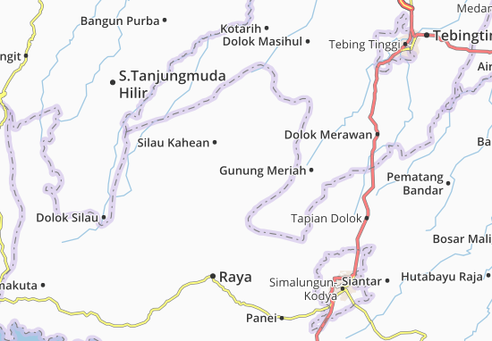Kaart Plattegrond Raya Kahean