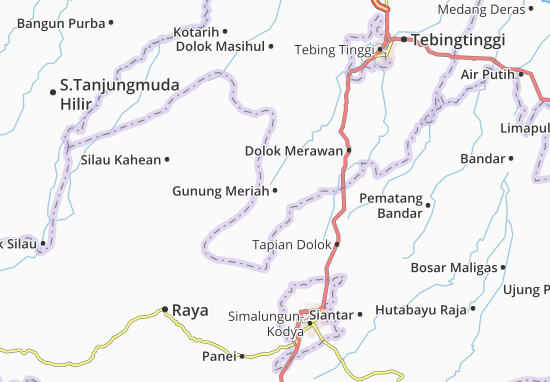 Karte Stadtplan Gunung Meriah