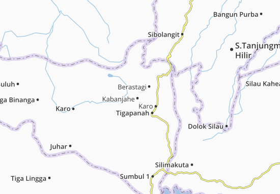 Kaart Plattegrond Kabanjahe