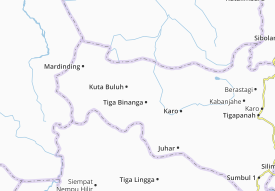Karte Stadtplan Tiga Binanga