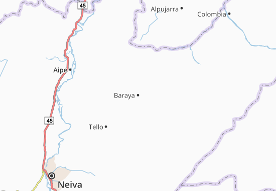 Kaart Plattegrond Baraya