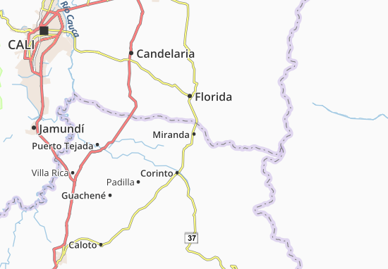 Karte Stadtplan Miranda