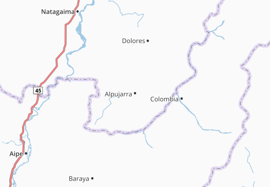 Carte-Plan Alpujarra