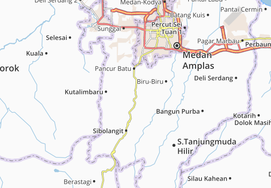 Karte Stadtplan Namo Rambe