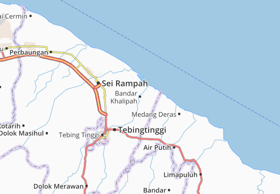Bandar Khalipah Map