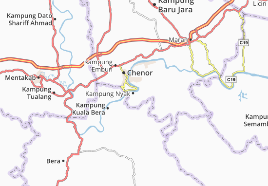 Kaart Plattegrond Kampung Nyak