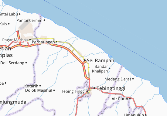 Karte Stadtplan Sei Rampah