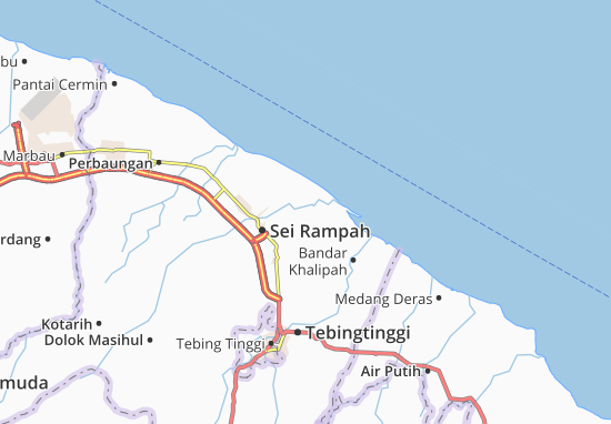 Karte Stadtplan Tanjung Beringin