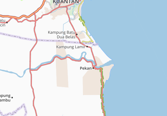 Karte Stadtplan Kampung Belatung